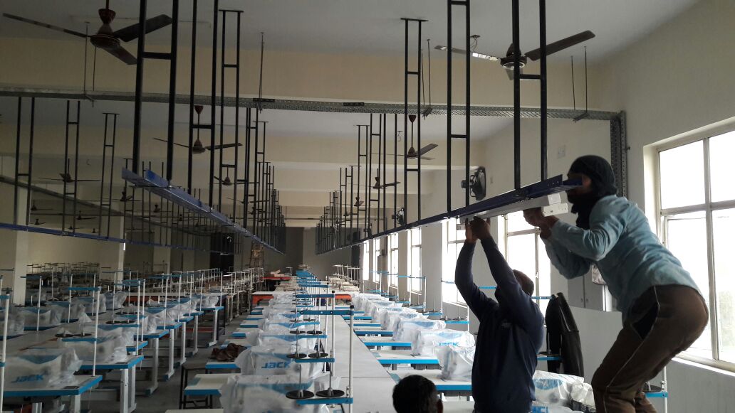 Factory Overhead Busbar & Machine Wiring